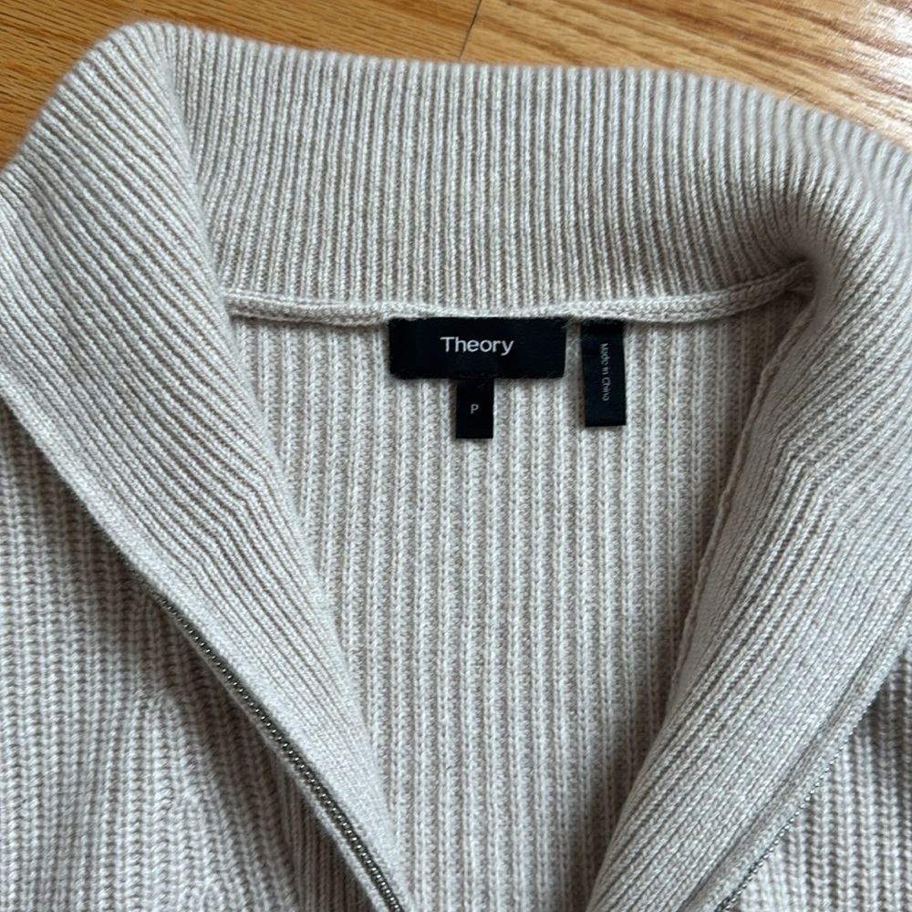 Theory Cashmere Quarter Zip - Picture 2 of 2